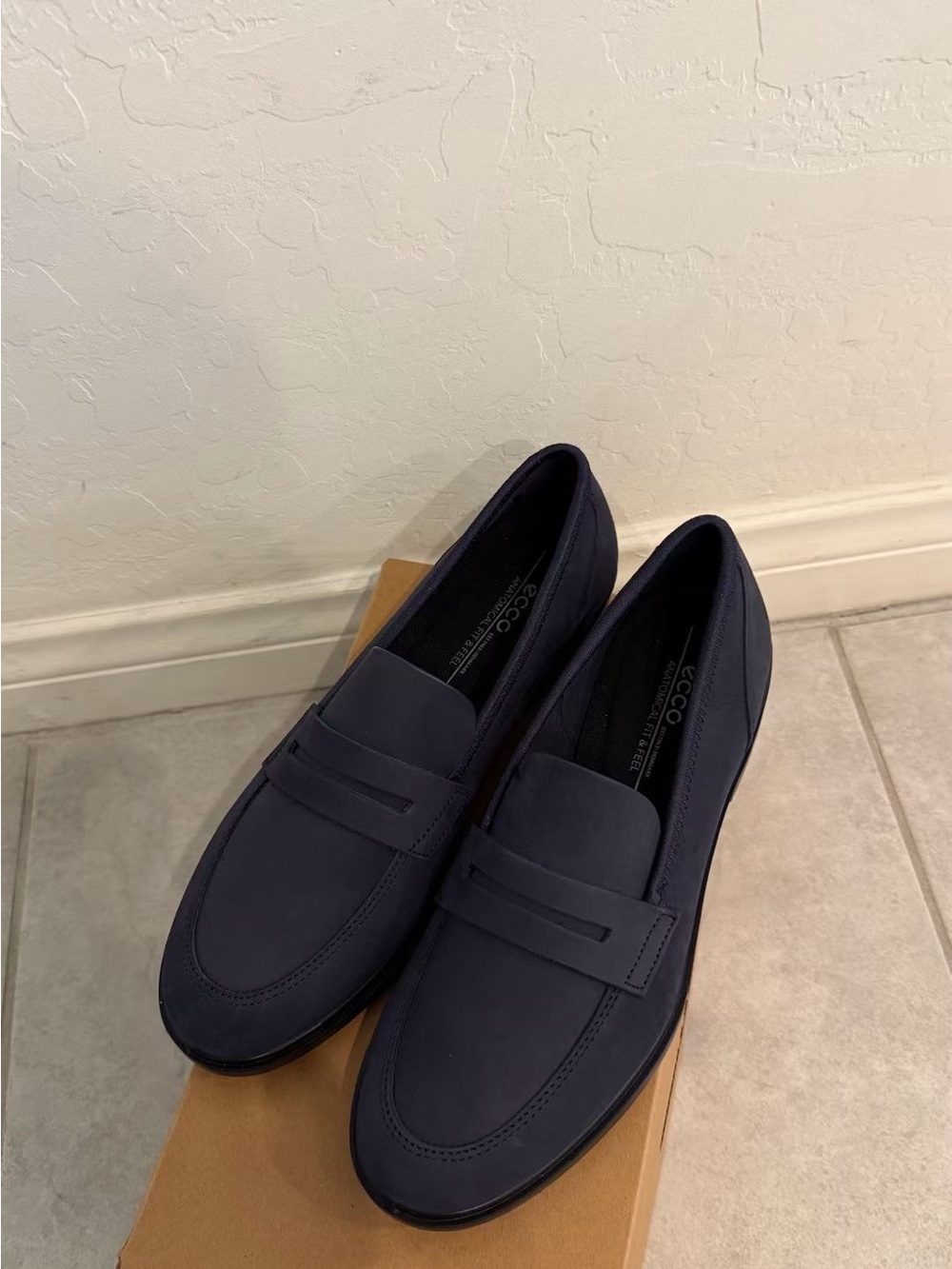 Ecco women's Navy Slip-On Loafers - Picture 5 of 9